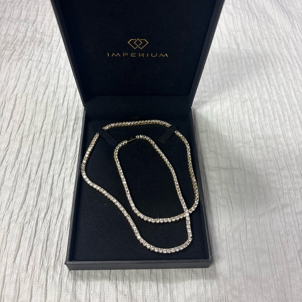 Imperium gold  Tennis Chain Necklace - Picture 7 of 9